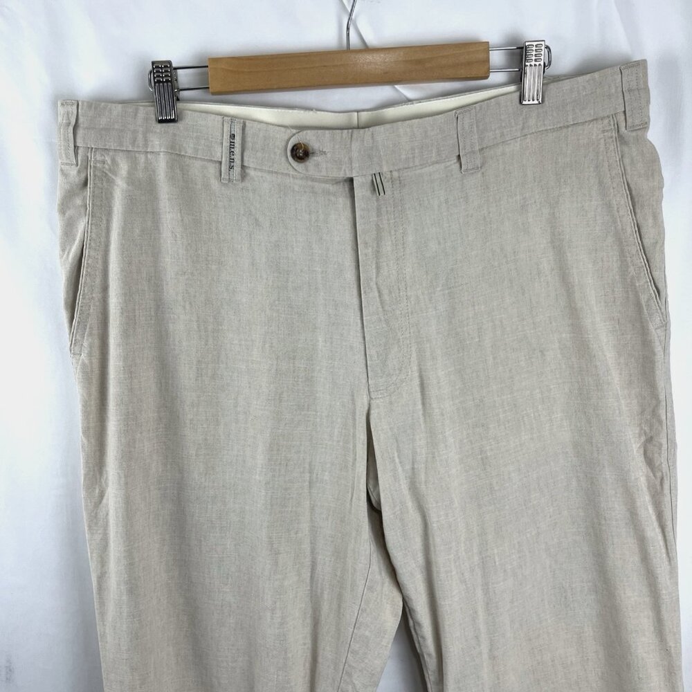 m.e.n.s. Heinecke & Klaproth Madrid-Made Linen-Cotton Mens Pants Men's Size 40